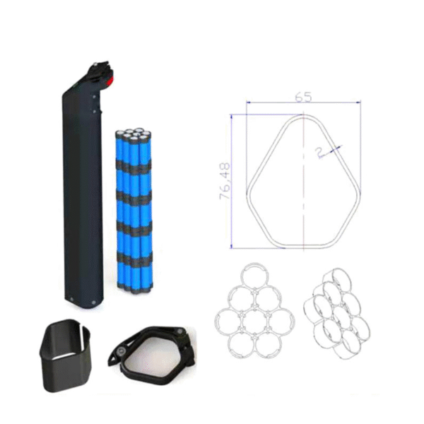 Seatpost Customized Ebike Battery 36V 48V - 图片 5